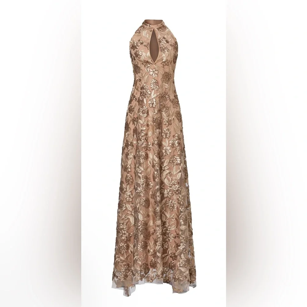 Gold Joan Gown—ERIN by Erin Fetherston - Picture 2 of 3